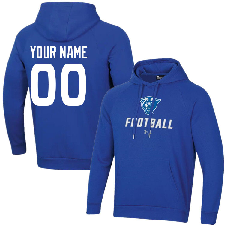 Custom Georgia State Panthers Name And Number Hoodies-Blue